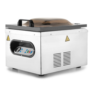 Macchina per sottovuoto per la sigillatura degli alimenti, di grado commerciale, in acciaio inossidabile, con pannello di controllo digitale e blocco di sicurezza - Product Image 1