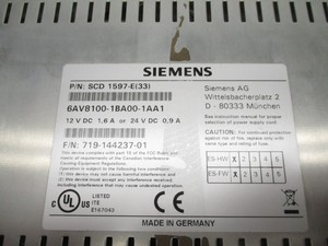 6AV8100-1BA00-1AA1 12/24VDC 1.6/0.9A หน้าจอควบคุม HMI สำหรับ PLC - Product Image 4