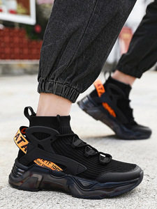 Scarpe da Passeggio Casual Traspiranti con Suola Spessa <span class=keywords><strong>Ultra</strong></span>-Leggera e Rialzo Interno per Uomo Taglie Forti - Product Image 5