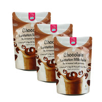 Sachet refermable personnalisé pour mélange de crêpes et gaufres en poudre 300g, emballage pour poudre de milkshake chocolat/fruits