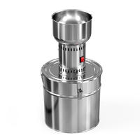 Broyeur d'aliments pour bétail en acier inoxydable, machine à moudre le maïs, concasseur 30L