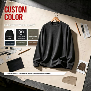 Oem Odm Custom Washed Hoodie Acid Wash Vintage <b>Pullover</b> <b>Jumper</b> 500Gsm Men'S Hoodies & Sweatshirts Clothing Manufacturers Bulk - Product Image 1