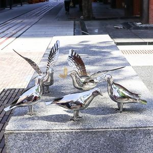 Escultura Personalizada de Acero Inoxidable EX1005 para Jardín de Hotel y Paisajismo - Product Image 3