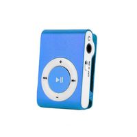 Reproductor MP3 Clásico Retro Portátil con Clip Metálico, Reproductor de Música Deportivo con Clip, Mini Reproductor MP3 Metálico con Clip para Correr