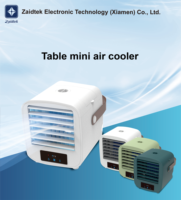Mini climatiseur portable, ventilateur à brume glacée, humidificateur, refroidisseur extérieur, ventilateur solaire rechargeable avec batterie 2000 mAh et lampe