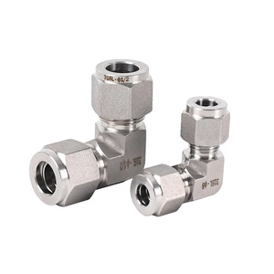Acier inoxydable de haute qualité 316 Swagelok Tube raccord Instrument Double virole connecteurs de Compression 1/8 \ "~ 1 \" raccords de tuyauterie - Product Image 3