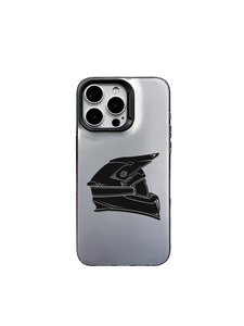 <span class=keywords><strong>Coque</strong></span> de protection antichoc en TPU gris mat avec motif casque de <span class=keywords><strong>moto</strong></span> noir cool pour <span class=keywords><strong>iPhone</strong></span> 17 16 15 14 13 <span class=keywords><strong>Pro</strong></span> <span class=keywords><strong>Max</strong></span> - Product Image 6