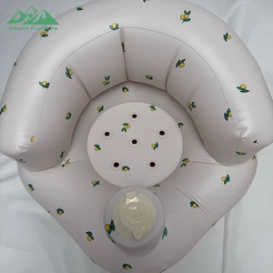 Cadeira Inflável para Bebês Wayon em PVC com Padrão Floral e Protetor Solar para Banho, Praia e Viagens de Verão - Product Image 1