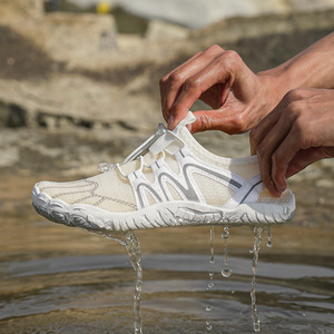Zapatos de Agua con Parte Superior de Malla, Suela de Goma Antideslizante, Unisex, para Playa, Todas las Estaciones, Punta Cerrada, Entresuela de EVA - Product Image 1