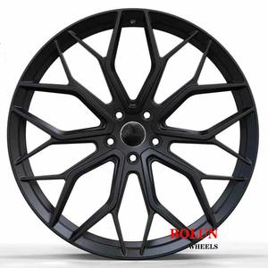 Jante de voiture en aluminium décalée pour BMW <span class=keywords><strong>Alpina</strong></span> <span class=keywords><strong>XD3</strong></span> XD4 Maserati kia carnival 16-24 pouces 5x114.3 noir mat forgé - Product Image 2