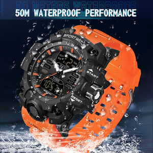 Reloj Deportivo Digital Sanda 6126 Resistente a Impactos y Caídas, Sumergible, con Funciones Luminosas, de Alarma y Cuenta Regresiva - Product Image 6