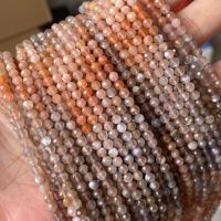 Perles de pierres précieuses naturelles rondes à micro-facettes de 4mm pour la fabrication de bijoux Perles de cristal de quartz rose citrine de 4mm
