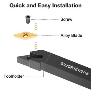 CNC điều khiển máy tiện kim loại Công cụ Cắt Vonfram cacbua biến khối nhàm chán thanh phay máy thép phôi OEM tùy biến - Product Image 3