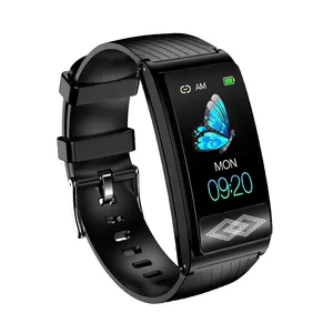 Skmei P1plus Fit Bit Temperatuur Bloeddruk Hartslag Draagbaar Apparaat Ecg Sport Fitness Smart Horloge Armband Voor Koppels