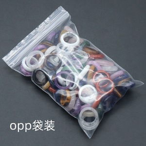 Nhẫn đá Agate, Amethyst, Thạch anh hồng thời trang, trang sức đá quý thiên nhiên với ngọc bích làm chất liệu chính - Product Image 4