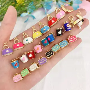 Mặt Dây Chuyền Cốc Tráng Men Thời Trang Quyến Rũ Dễ Thương Cz Micro Pave Chất Lượng Cao Sang Trọng BD-A3150