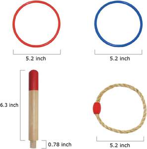 Jeu de lancer d'anneaux en bois pour l'extérieur Sac de lancer de jouets en bois personnalisé - Product Image 3