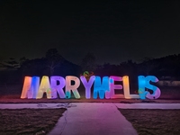 Lettres gonflables publicitaires avec éclairage LED, taille et couleur personnalisables, matériau PVC, décoration de fête avec souffleur