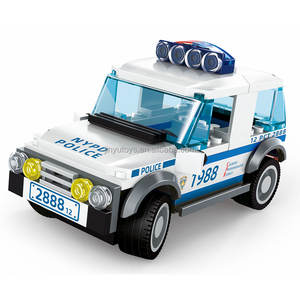 Bloc voiture Citycar voiture de Police petites pièces MOC briques construire bloc voiture enfants éducatif assembler bloc de construction jouet brique ensemble - Product Image 3