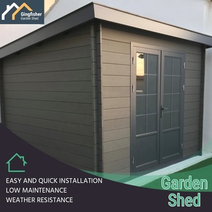 Kit de hangar de rangement modulaire en bois et plastique Composite, grand petit jardin <span class=keywords><strong>atelier</strong></span> en bois - Product Image 2