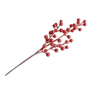 <span class=keywords><strong>D</strong></span>écorations de Noël Artisanales : Branches <span class=keywords><strong>d</strong></span>'Imitation de Baies, Bouquet Scintillant Or et Argent avec Combinaison de Têtes de Fleurs - Product Image 5