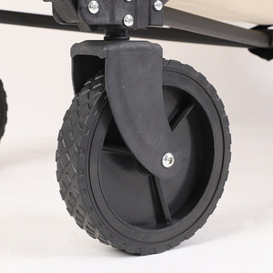 Chariot de jardin pliable tout-terrain réglable robuste personnalisé pour la plage, les pique-niques et le camping - Product Image 5