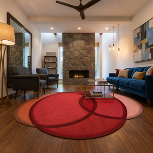 Durable Modern Eco-friendly PVC Backed Wool Area <b>Rug</b> Custom 3D Logo Printed Washable <b>Non</b> <b>Slip</b> Hotel Carpet Embroidered - Product Image 6