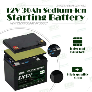 12v 30ah sodyum iyon 3000 + döngüsü marş araba pil yeni teknoloji SIB geniş sıcaklık aralığı yüksek ACC pil paketi - Product Image 3