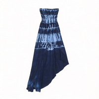 Robe maxi sans bretelles tie-dye pour femme, certifiée WRAP et ISO, HuaYi |   Robe de plage respirante et écologique, style Flowry, pour les vacances