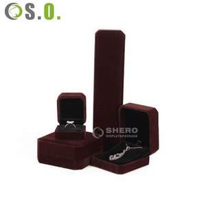 High End Velvet Jewelry Box Collection with Custom Logo for Diamond Pearl for Professional Jewelry Store Use - Product Image 6