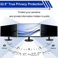 Protection d'écran anti-lumière bleue et anti-reflets, filtre de confidentialité anti-espion à double sens pour moniteur de bureau Philips 21,5 pouces 16:9