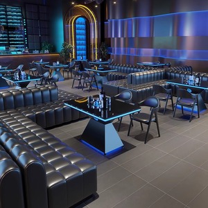 Conjunto de Mesa y Sillas para Restaurante Occidental, Muebles de Bar Comerciales de Madera Maciza, Estilo Retro para <span class=keywords><strong>Bistro</strong></span> y Club - Product Image 1