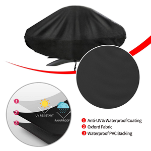 Couverture de gril en tissu Oxford anti-poussière anti-pluie couverture de Pot de gril Portable extérieur pique-nique sous gril accessoires - Product Image 3