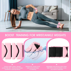 Custom Logo Accessories Ankle Wrist for Women Silicone Pilates Ankle Weights for Yoga Fitness <b>Strength</b> <b>Training</b> - Product Image 5