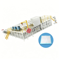 Máquina Totalmente Automática para Fabricar Toallas Absorbentes Desechables, Línea de Producción de Toallas de Enfermería de Alta Velocidad 150-400 piezas/min