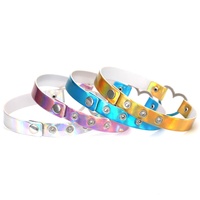 Colliers créatifs Harajuku Laser Love Heart Choker unisexes, attrayants, lumineux, en cuir PU, chaîne de cou, bijoux