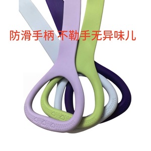 Bande de résistance en silicone en forme de huit, élasticité moyenne, antidérapante, pour entraînement à domicile, yoga, fitness, entraînement du dos, usage adulte - Product Image 3