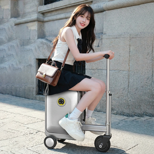กระเป๋าเดินทางกันลื่น <span class=keywords><strong>Airwheel</strong></span> ความจุขนาดใหญ่ ปลอดภัย กันน้ำ โครงอะลูมิเนียมอัลลอยด์ กระเป๋าเดินทางอัจฉริยะแบบขี่ได้ - Product Image 1