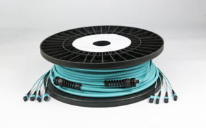 Cable troncal MPO de alto rendimiento OM3/OM4 de 96 núcleos | Cable de conexión de fibra óptica para centros de datos Mpo Ou Mtp Fibra Optica Um 4u 576fMpo - Product Image 2