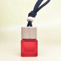 Diffuseur de parfum pour voiture en verre givré mat avec bouchon à vis et impression sérigraphique, écologique, 8 ml