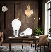 Ampoule LED multicolore 4,9W avec culot E14/E27/B22/B15, forme globe, 220-240V, usage domestique, contrôle de la température, ampoule LED G45