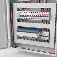 Boîte de distribution d'énergie certifiée IP30 220V IEC60439-3, ultra-fine, en verre trempé et métal, pour usage domestique, CNFLY