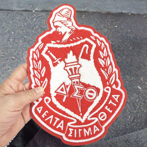 Broderie 3D en relief de qualité supérieure pour lettres de sororité, fichiers DST personnalisés en relief et écussons en chenille pour vêtements de la vie universitaire grecque - Product Image 1