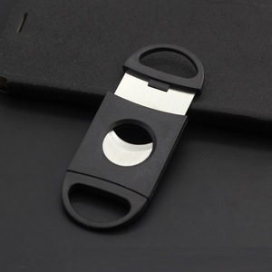 Accessoires pour cigares personnalisés en gros Coupe-cigare à double lame en plastique avec logo personnalisé - Product Image 4