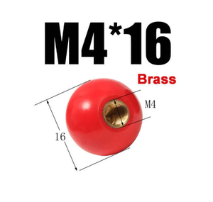 M4 M6 M8 M10 M12 M14 Möbel griff knopf Schwarz Rot Weiß Runde Bakelit kugel mit verstellbarem buntem Gewinde für den Kleider schrank - Product Image 2