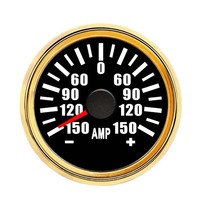 Ampèremètre marin 52 mm étanche analogique, jauge AMP +/-150A 9-32V pour bateau, yacht, navire, panneau de commande