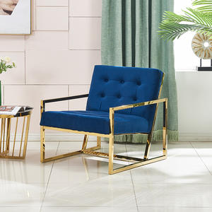 Sofá Individual de Estilo Europeo Más Vendido, Muebles Modernos <span class=keywords><strong>para</strong></span> Sala de Estar, Sofá <span class=keywords><strong>Cama</strong></span> de Terciopelo, Sillas de Alta Gama <span class=keywords><strong>para</strong></span> Sala de Estar, Sillas de Café - Product Image 3