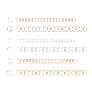 100 Pezzi/Sacchetto Anelli per Trecce in Ferro Oro e Oro Rosa, Perline per Dreadlock, Clip a Polsino, Ciondolo 12mm/14mm per Uso Domestico - Product Image 5