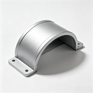 Carcasa de Motor de Aluminio Mecanizada por CNC, Cubierta Protectora Semicircular con Brida de Montaje para Mecanizado ODM, Fabricada a Medida - Product Image 2