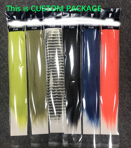 Materiali per la creazione di mosche artificiali, pelliccia sintetica da 10 cm per la creazione di streamer da pesca e la realizzazione di spazzole, spedizione da magazzino USA. - Product Image 3